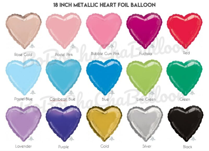 18inch Heart Shape Foil Balloons