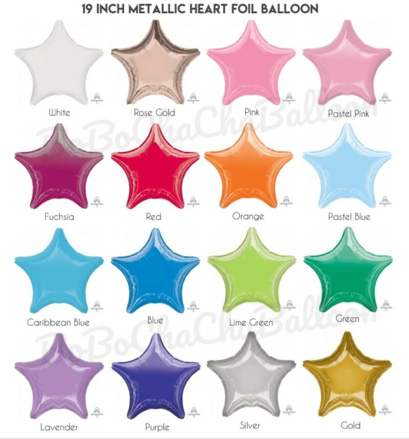 19inch Star Shape Foil Balloons