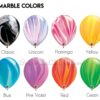 Chrome & Confetti Balloon Bouquet – 7 Balloons