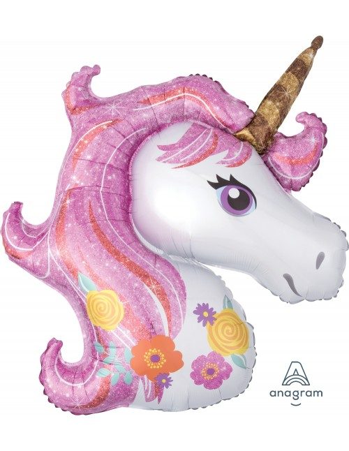 [Unicorn] 33inch Magical Purple Unicorn Foil Balloon