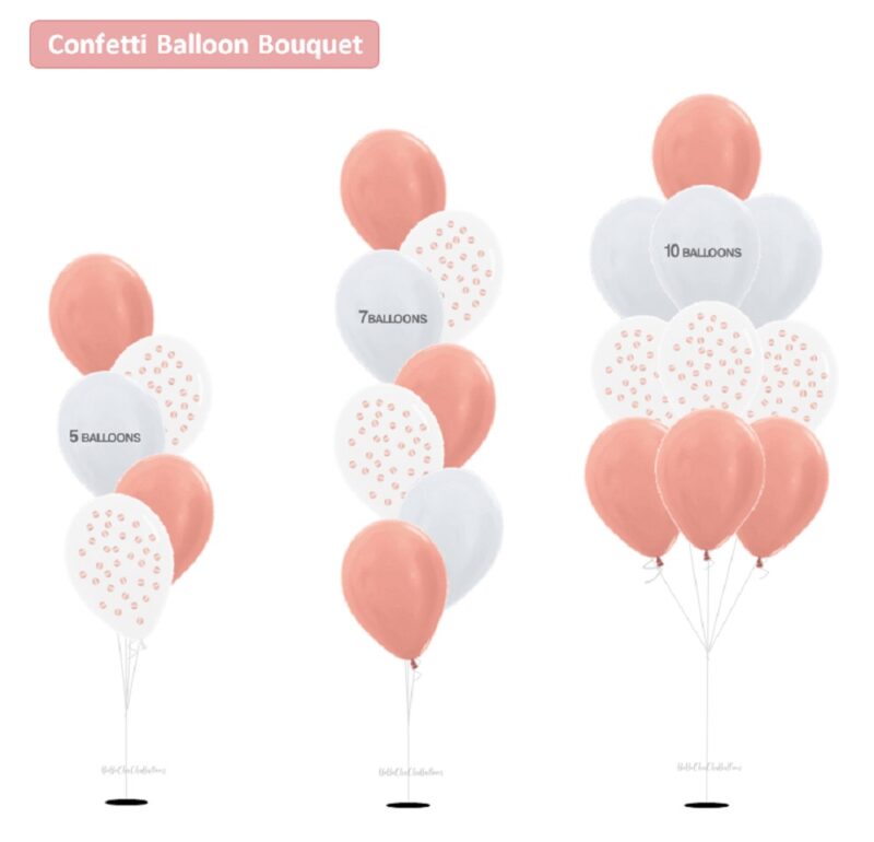 [Choose No. of Balloons] in a bouquet - Standard Metallic Color Balloons