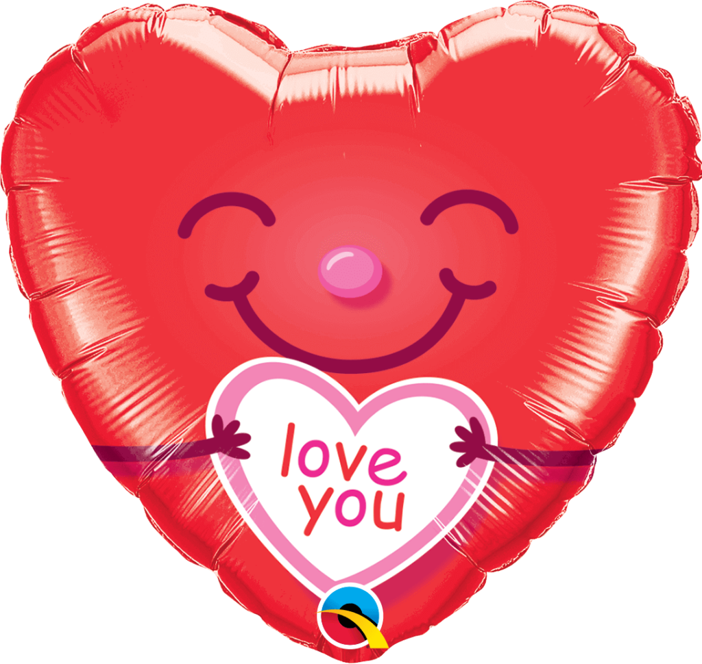 [LOVE CONFESSION] 18inch Love You Smiley Hearts Foil Balloon ...