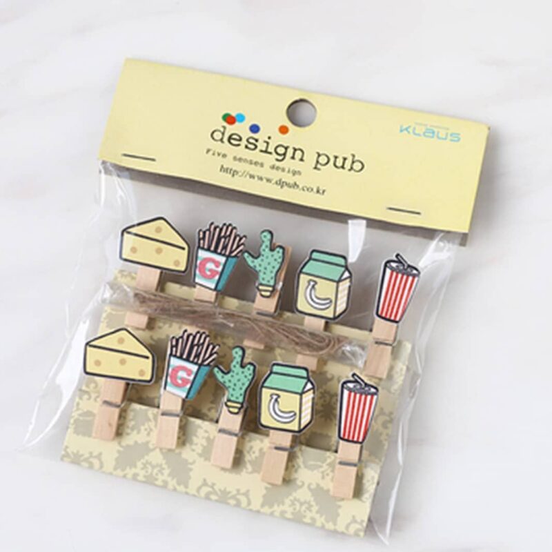 Mini Wooden Clips