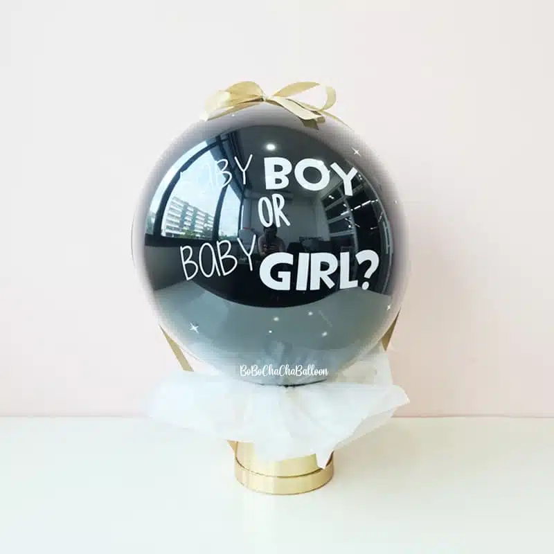 Gender Reveal Bobo Balloon with Breakable Heart – Bubbles Gift