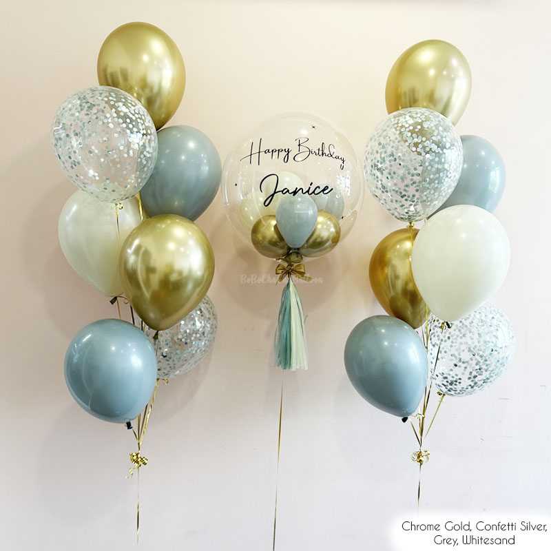 Way to Celebrate! Rainbow Confetti Balloon with Tassels - 42 in