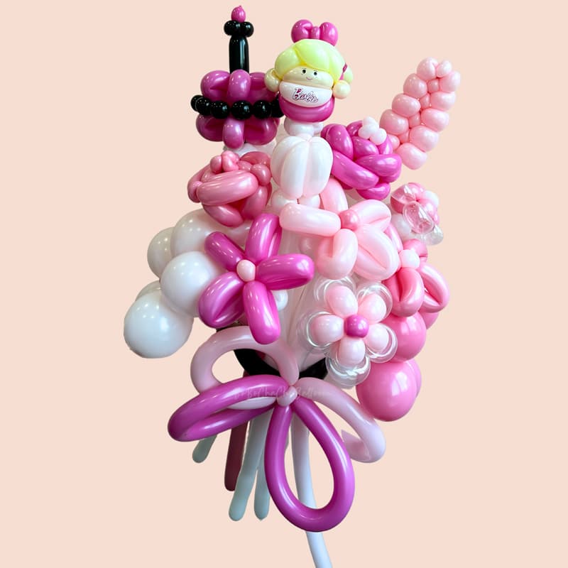 Barbie Theme Balloon Bouquet