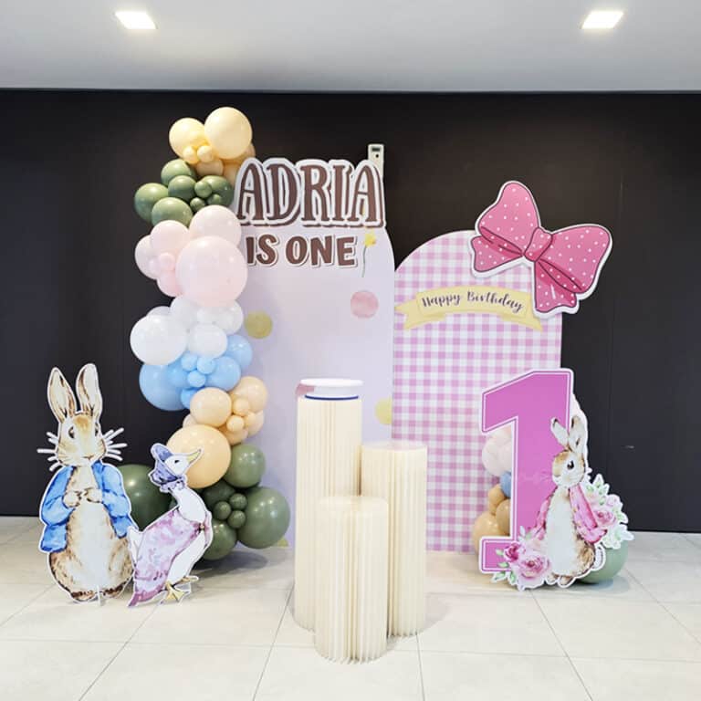 [Balloon Garland Backdrop] Peter Rabbit Theme Balloon Setup ...