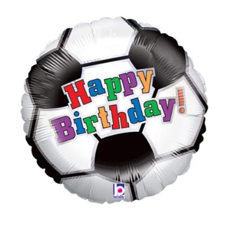 [Sports] 18inch Soccer Ball BDay Foil Balloon