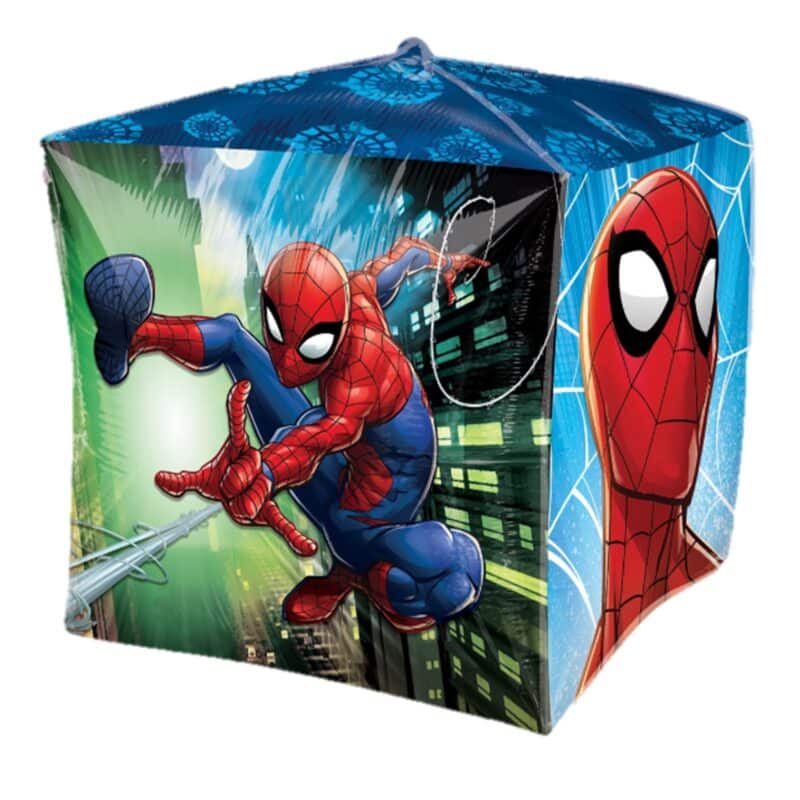 [Cubez] 15 inch Cube Shaped Balloons – Spiderman
