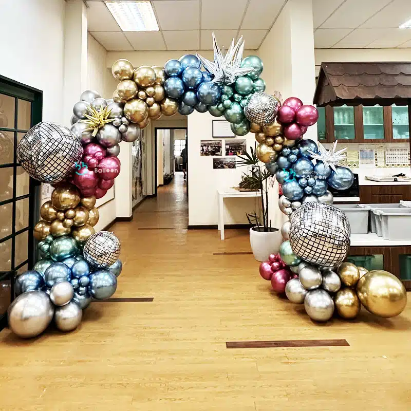[Balloon Arch] Disco Million Star Theme