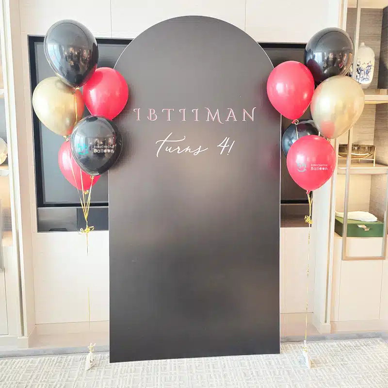 [Balloon Garland Backdrop] - Customised Backdrop Lite