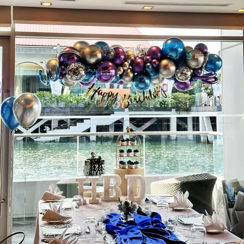 [Organic Balloon Garland] Window Edition