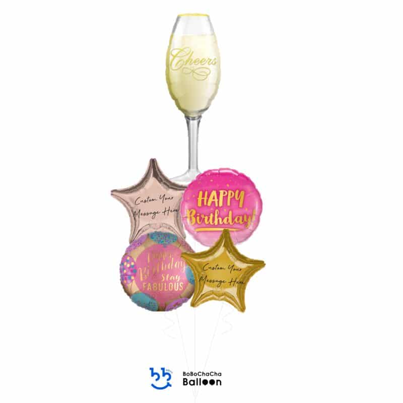 thumbnail interactive-video image 1 of PartyStar Beer Mug Balloon Set - 5PCS Happy Birthday Five-pointed Star Cheers F 1 of 11