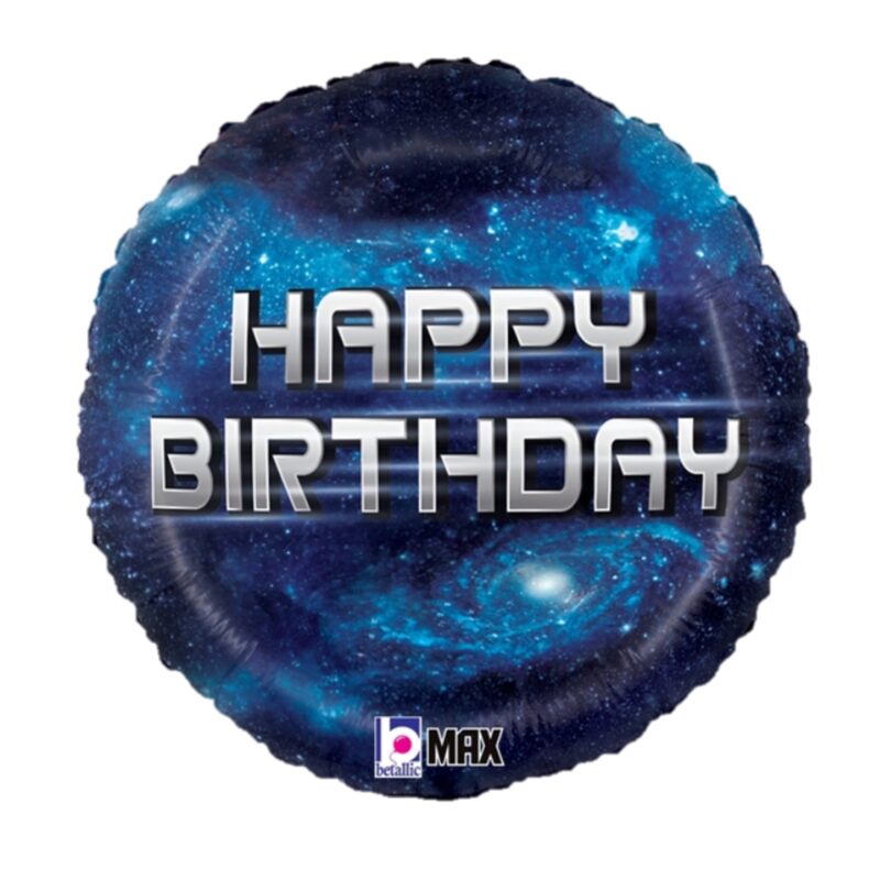 [Birthday] 18inch BIRTHDAY Galaxy Foil Balloon