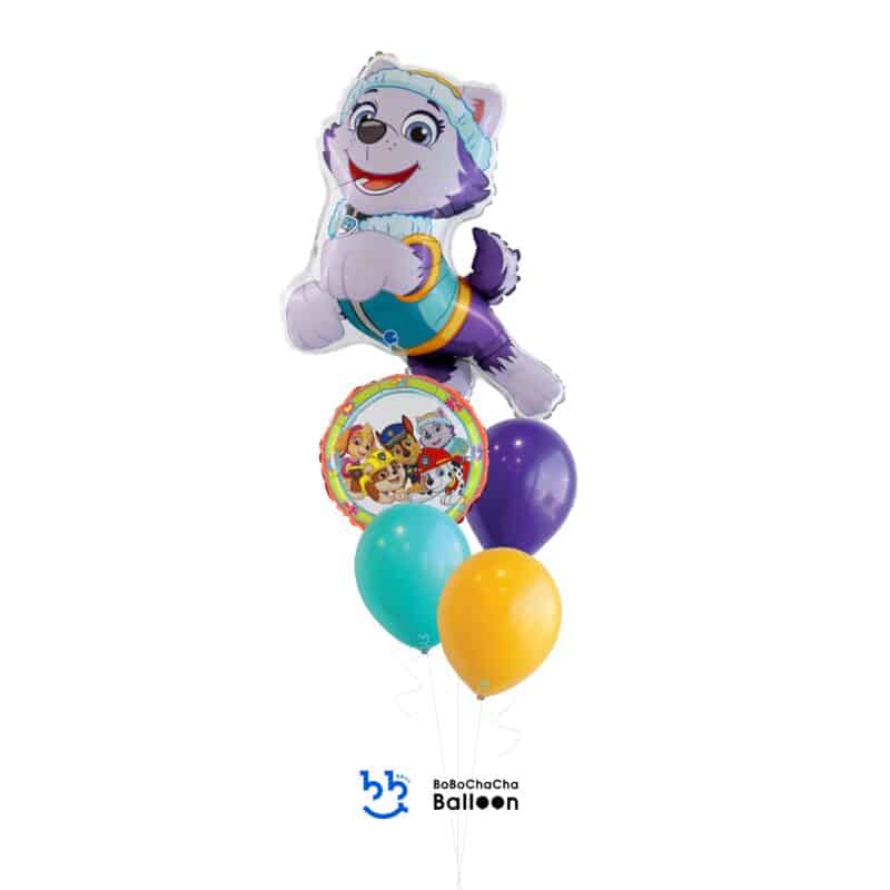 [Paw Patrol] Paw Patrol Everest Mixed Foil Balloon Bouquet (5pcs)