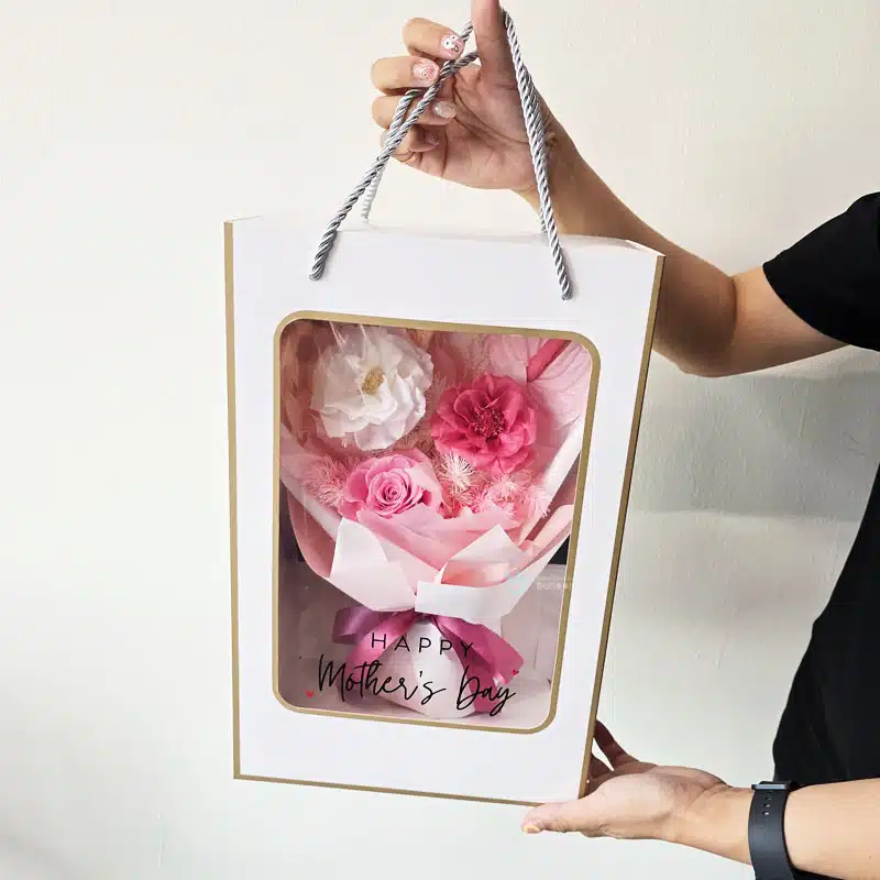 [Flower Bloombox] - Blush Reverie | Personalised Preserved Bloom Box