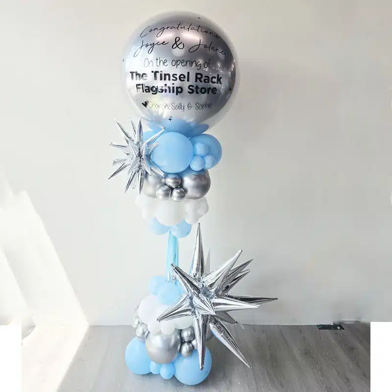 [Balloon Column] Million Star Tassel – With 36″ Jumbo Personalised Balloon