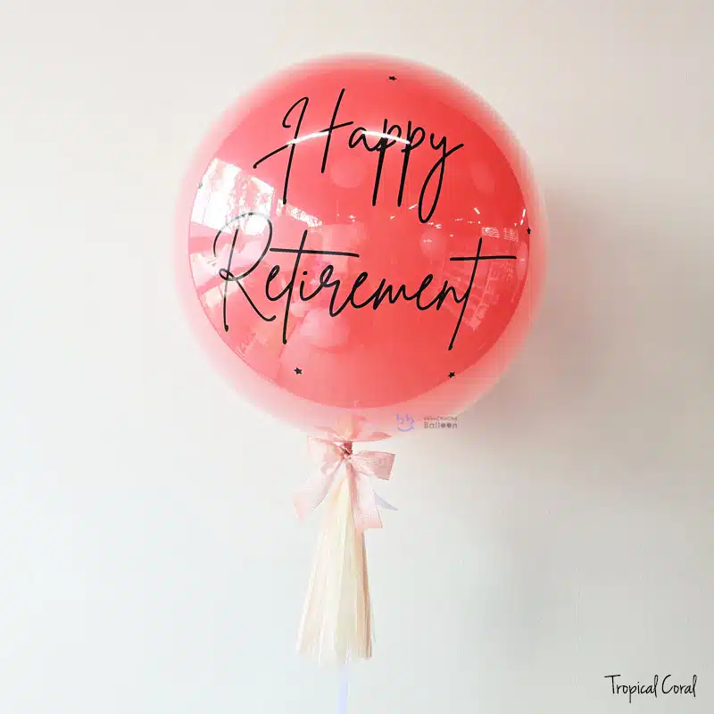 [24 inch Double-Layer Crystal Balloon] - Tropical Coral