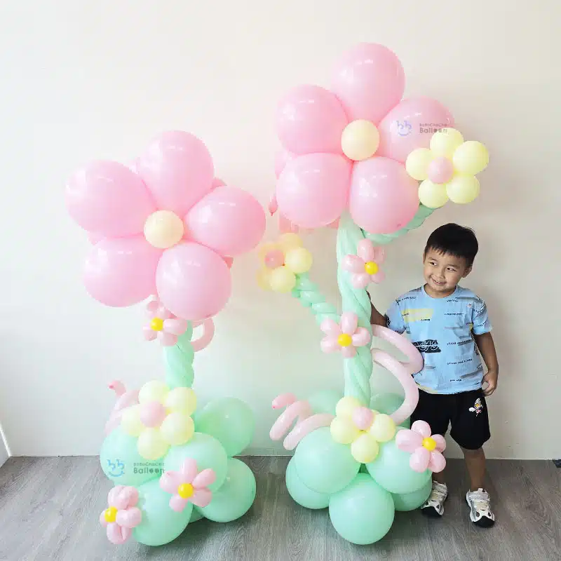 [Flower Balloon Stand] – Daisy Daydream Duo (Set)
