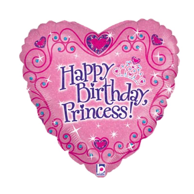 [Birthday] 18inch Happy Birthday Tiara Foil Balloon