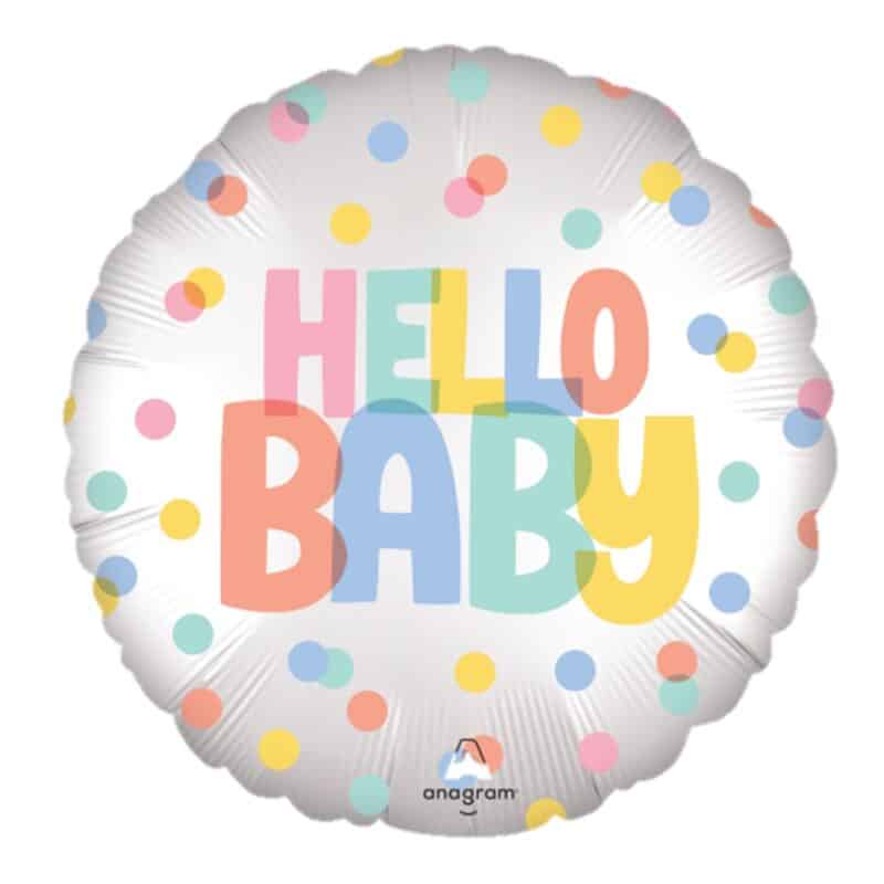 [Baby Shower] 18inch Satin Moden Hello Baby Foil Balloon