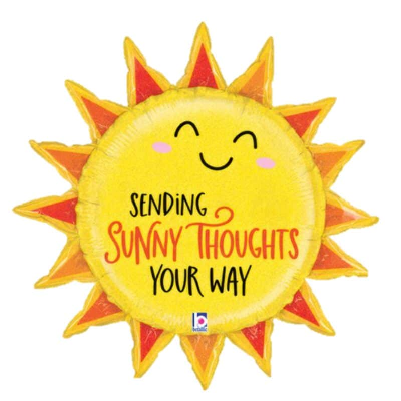 [Get Well Soon] 37inch Sunny Thoughts Sun Foil Balloon