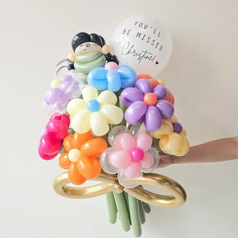 [Flower Balloon Sculpture] - Girl with Colorful Dreams