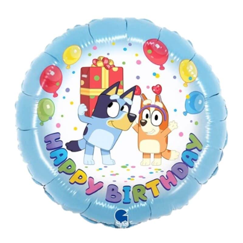 [Bluey] 18inch Bluey Happy Birthday Foil Balloon