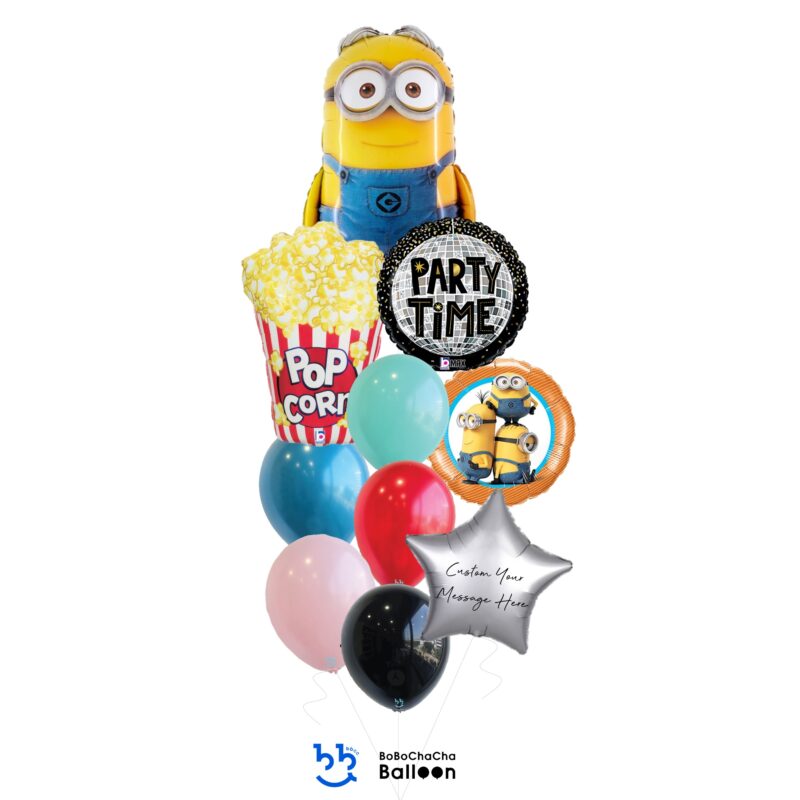 [Minion] Party Time Minion Giant Mixed Balloons Bouquet (10pcs)