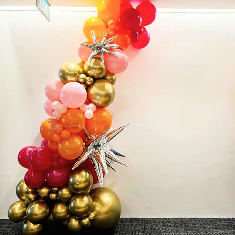 [Organic Balloon Garland] Luxury Standing Edition with Million Star