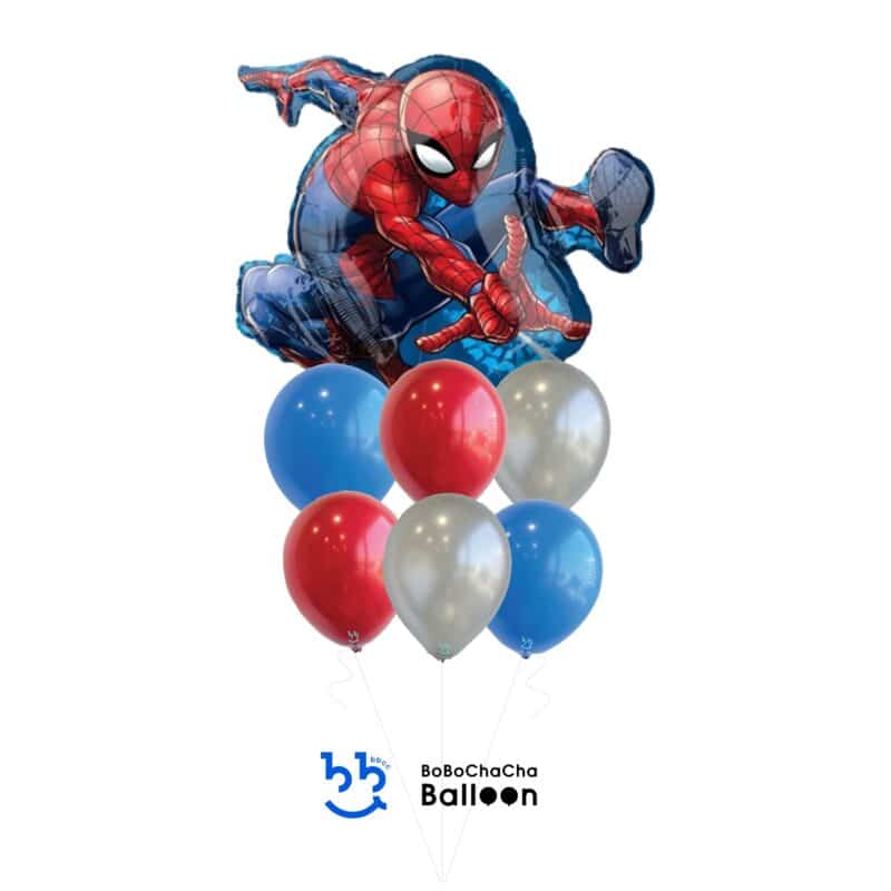 [Spiderman] Spider-Man Latex Mixed Balloon Bouquet (7pcs)