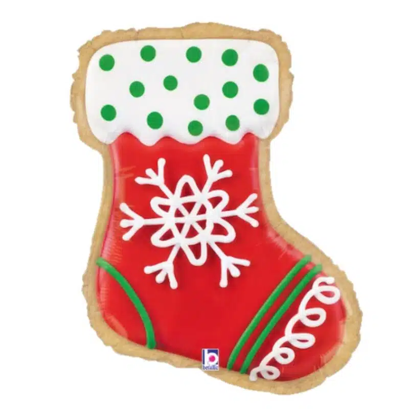 [CHRISTMAS] 27inch Stocking Cookie Foil Balloon