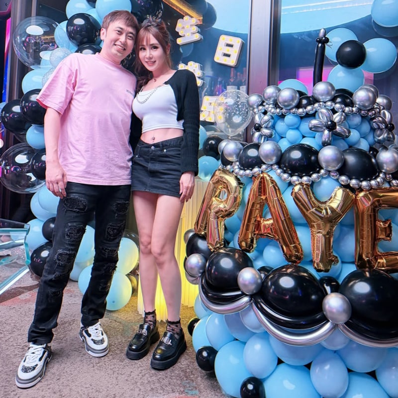 Giant 3-Tier Birthday Cake Balloon Sculpture With Name