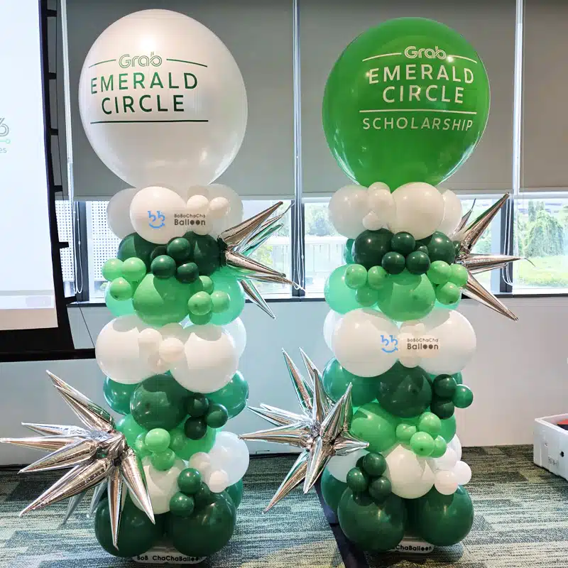 [Balloon Column] - Pair of Grand Organic Balloon Column